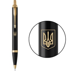 Ручка кулькова Parker IM UKRAINE Black GT BP Герб України