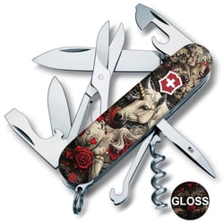 Швейцарський складаний ніж 91мм Victorinox CLIMBER ZODIAC Чарівний єдиноріг 1.3703.7.Z5240pk