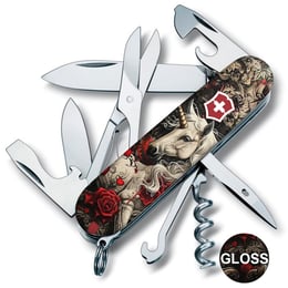 Швейцарський складаний ніж 91мм Victorinox CLIMBER ZODIAC Чарівний єдиноріг 1.3703.7.Z5240pk