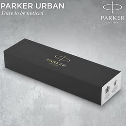 Ручка шариковая Parker URBAN UKRAINE Twist Muted Black GT BP Трезубец на торце + Слава Україні