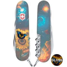 Швейцарский складной нож 91мм Victorinox HUNTSMAN UKRAINE 1.3713.3.T3240pw