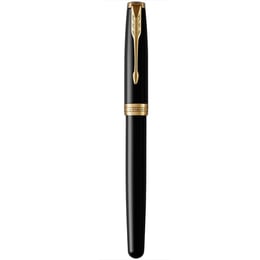 Ручка перьевая Parker SONNET Black Lacquer GT FP F