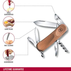 Швейцарский складной нож 85мм Victorinox EVOWOOD 10 2.3801.63