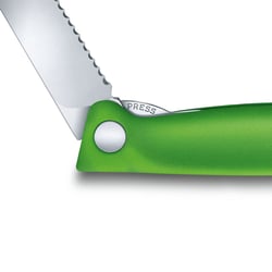Ніж кухонний складаний 11 см (серейтор) Victorinox SWISS CLASSIC Paring 6.7836.F4B