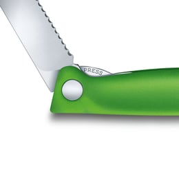 Нож кухонный складной 11 см (серрейтор) Victorinox SWISS CLASSIC Paring 6.7836.F4B