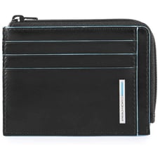 Картхолдер с монетницей Piquadro BLUE SQUARE (B2) Black PP4822B2R_N