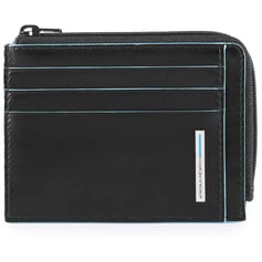 Картхолдер с монетницей Piquadro BLUE SQUARE (B2) Black PP4822B2R_N