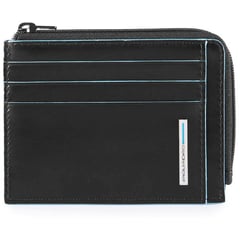 Картхолдер з монетницею Piquadro BLUE SQUARE (B2) Black PP4822B2R_N