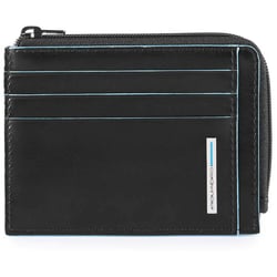 Картхолдер з монетницею Piquadro BLUE SQUARE (B2) Black PP4822B2R_N