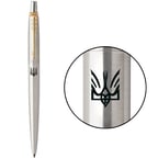 Ручка шариковая Parker JOTTER UKRAINE Stainless Steel GT BP Трезубец Сокол