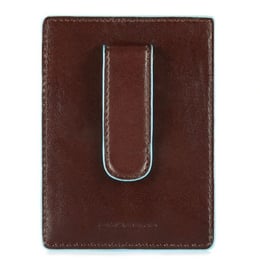 Картхолдер із затискачем для банкнот Piquadro BLUE SQUARE (B2) Cognac PP3893B2_MO