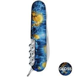 Швейцарский складной нож 91мм Victorinox HUNTSMAN UKRAINE ДНК Украинца 1.3713.3.T3270pw