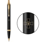 Ручка кулькова Parker IM ARMY Black GT BP Емблема ЗСУ