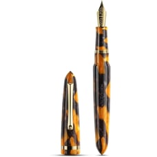 Ручка перова Montegrappa VENETIA Havana Amber GT FP F ISVEN2AO