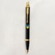 Ручка шариковая Parker IM UKRAINE Black GT BP Трезубец сине-желтый