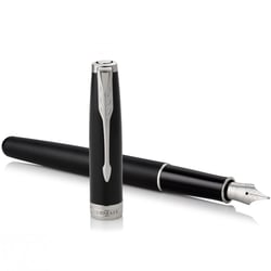 Ручка перьевая Parker SONNET Matte Black Lacquer CT FP F