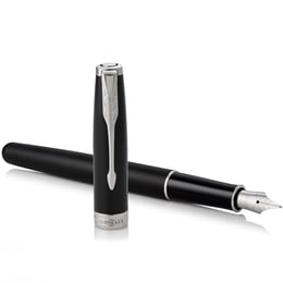 Ручка перьевая Parker SONNET Matte Black Lacquer CT FP F