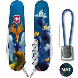 Швейцарський складаний ніж 91мм Victorinox CAMPER DESIGN Фантастична пташка 1.3613.3.R2100pk
