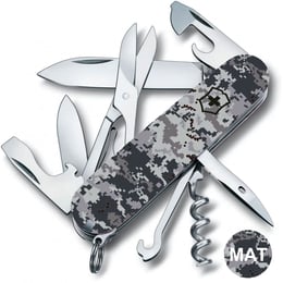 Швейцарський складаний ніж 91мм Victorinox CLIMBER ARMY Піксель синій 1.3703.3.W3942p