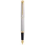 Ручка перьевая Waterman HEMISPHERE Stainless Steel GT FP F