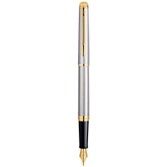 Ручка перьевая Waterman HEMISPHERE Stainless Steel GT FP F