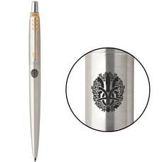 Ручка кулькова Parker JOTTER UKRAINE Stainless Steel GT BP Тризуб з дубовим вінком