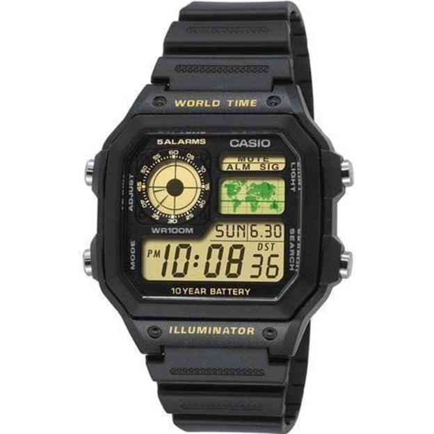 Часы 42 мм Casio STANDARD Digital AE-1200WH-1BVEF