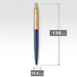 Ручка шариковая Parker JOTTER XL Matt Blue & Gold GT BP