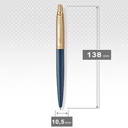 Ручка шариковая Parker JOTTER XL Matt Blue & Gold GT BP