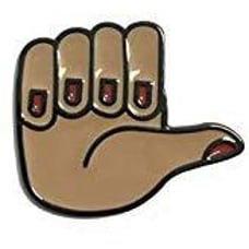 Пін (значок) Kipling THUMBS UP PIN Multicolor (50V)