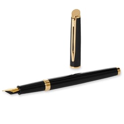 Ручка перьевая Waterman HEMISPHERE Black Lacquer GT FP F