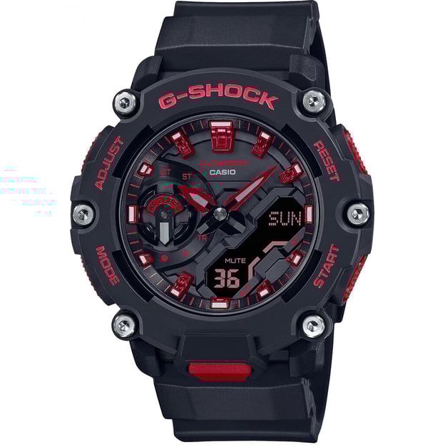 Часы 47 мм Casio G-SHOCK Carbon Core Guard GA-2200BNR-1A