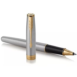 Подарочный набор Parker SONNET Stainless Steel GT RB+BP (роллер + шариковая)