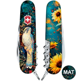Швейцарський складаний ніж 91мм Victorinox CAMPER UKRAINE 1.3613.3.T3180pw