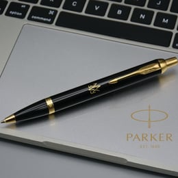Ручка шариковая Parker IM UKRAINE Black GT BP Трезубец ЗСУ