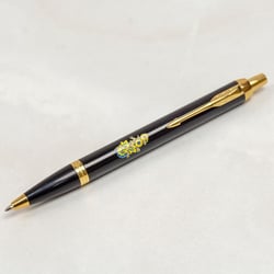 Ручка шариковая Parker IM UKRAINE Black GT BP Цветы