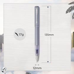 Ручка перьевая Parker VECTOR XL Metallic Silver Blue CT FP M
