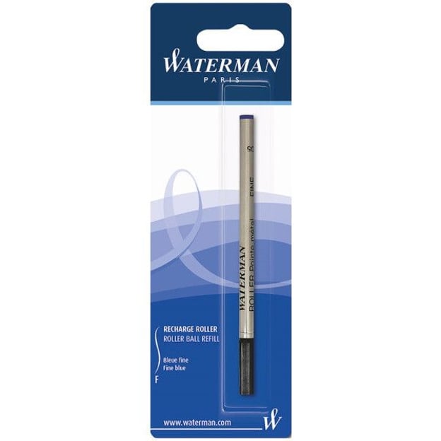 Стрижень Waterman ролерний синій F (у блістері)