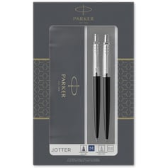 Подарунковий набір Parker JOTTER Bond Street Black CT (кулькова + олівець)