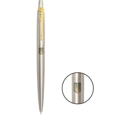 Ручка кулькова Parker JOTTER UKRAINE Stainless Steel GT BP Герб України синьо-жовтий