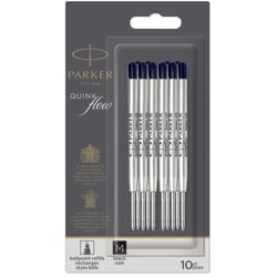 Стержень Parker QuinkFlow шариковый черный M (10 шт)