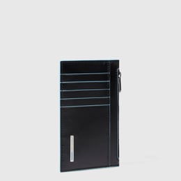 Картхолдер з монетницею Piquadro BLUE SQUARE (B2) Black PP6561B2R_N