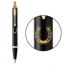 Ручка кулькова Parker IM DESIGN Black GT BP Підкова на щастя