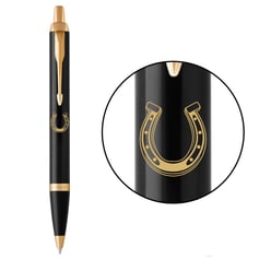 Ручка шариковая Parker IM DESIGN Black GT BP Подкова на счастье