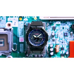 Чоловічий годинник Casio G-SHOCK Virtual Rainbow GA-2100RGB-1AER