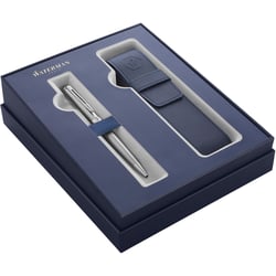 Набор Waterman HEMISPHERE Stainless Steel CT BP (шариковая ручка и чехол)