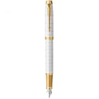 Ручка перова Parker IM Premium Pearl GT FP F