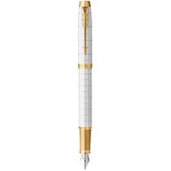 Ручка перьевая Parker IM Premium Pearl GT FP F