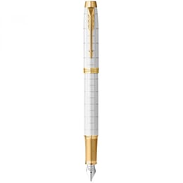 Ручка перьевая Parker IM Premium Pearl GT FP F