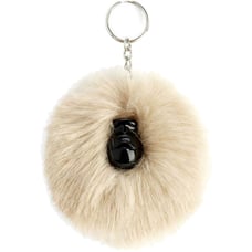 Брелок Kipling POMPOM MONKEY Silver Beige (02R)